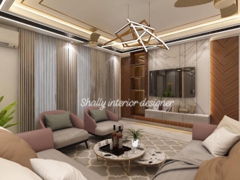 Drawing Room Interior Design in Kirti Nagar