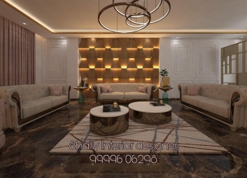 Drawing Room Interior Design in Greater Kailash