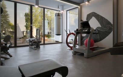 Gym Interior Design in Kirti Nagar